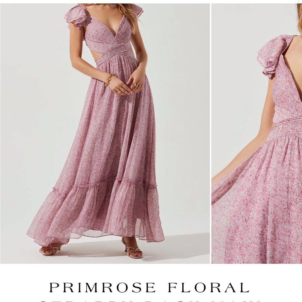 ASTR the Label - Primrose floral straps back maxi dress (size XL)